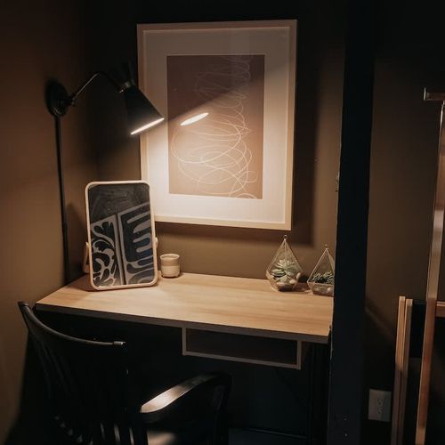 Third bedroom workspace