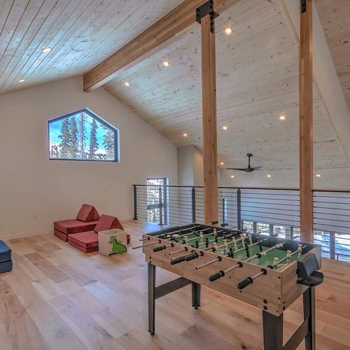 Game table in upstairs living area