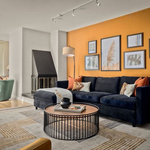 Living area (The fireplace is non-operational)