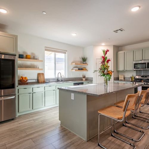 Kitchen with island seating