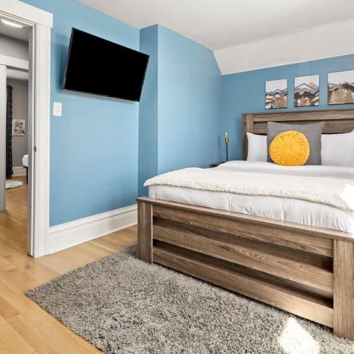 Bedroom 1 has a Smart TV