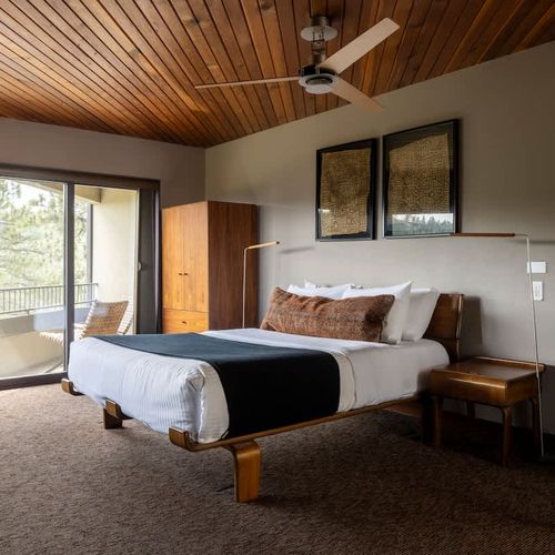 Primary bedroom suite with queen bed