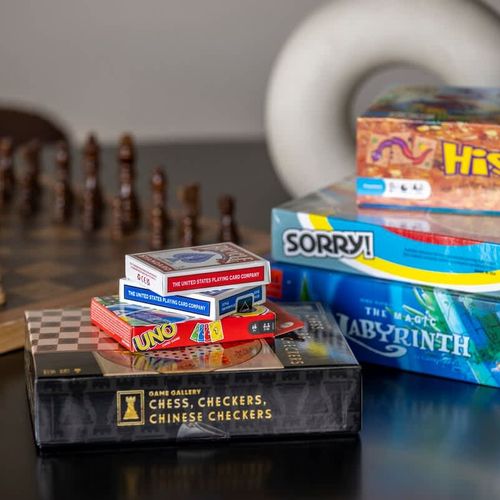 Board games for guest use