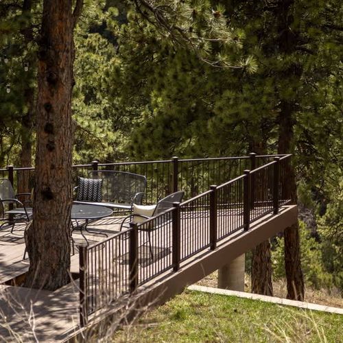 Enjoy the views while you dine and hang out outside!