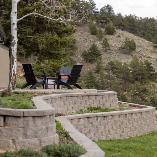 Seating option in the backyard