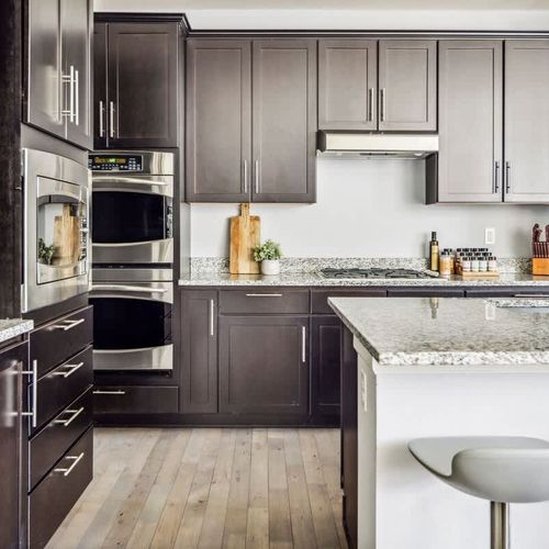 Upgraded appliances in the kitchen