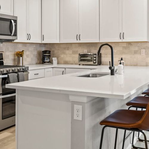 Kitchen with seating