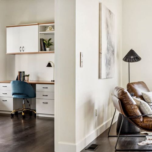 Office and seating area