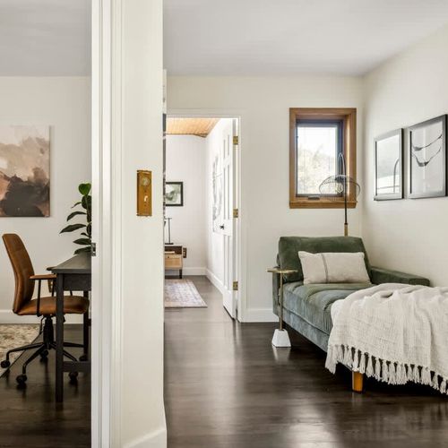 Bedroom 2 and upstairs hallway seating area