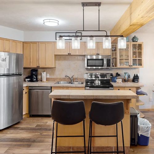 Kitchen island with extra seating