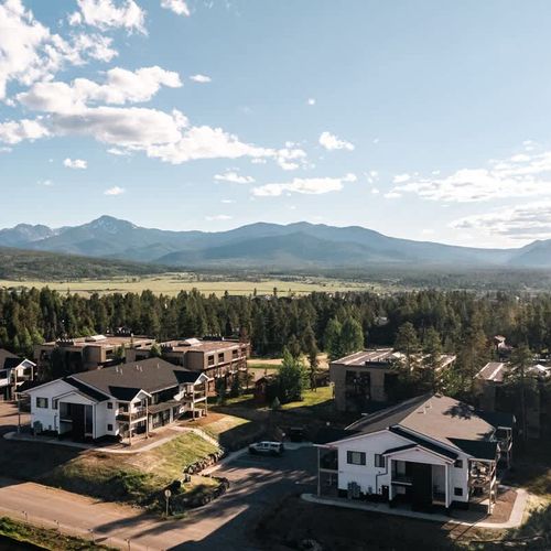 Aerial of neighborhood and Fraser Valley areas