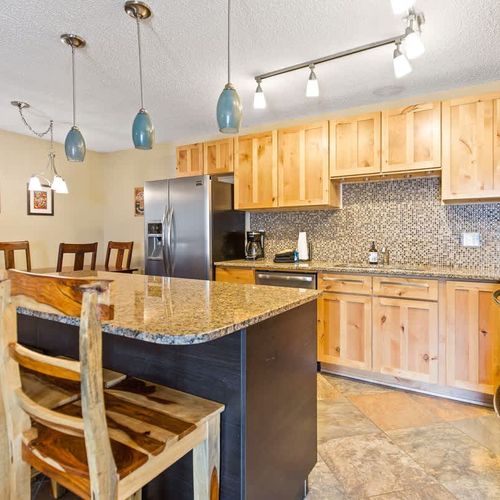 Additional seating at the kitchen island