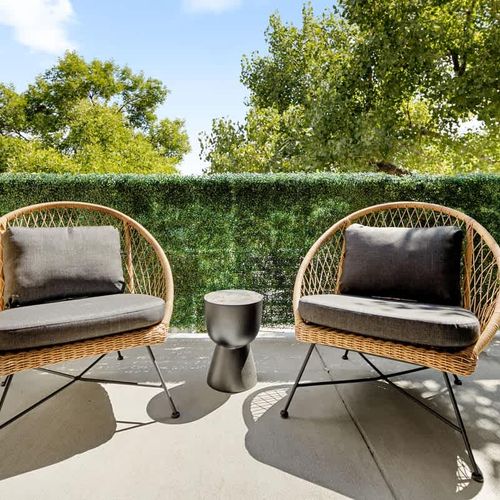 Balcony with furniture