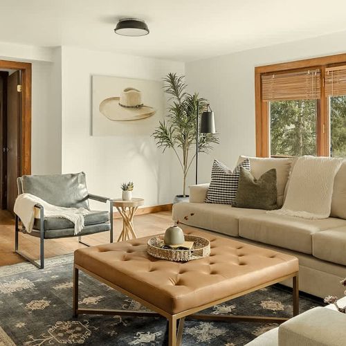 Lower level living room seating