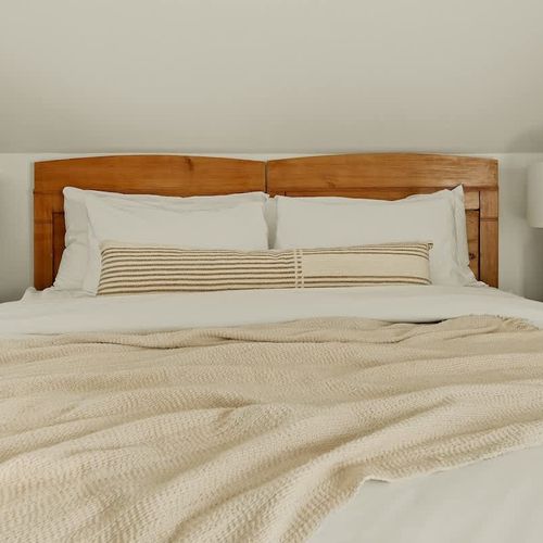 King bed in the primary bedroom