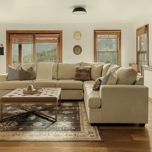 Lower level living room seating