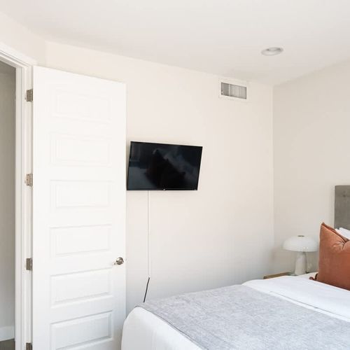 Bedroom 2 has a TV with streaming capability