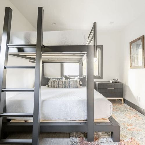 Bedroom 4 - Queen over king bunk bed