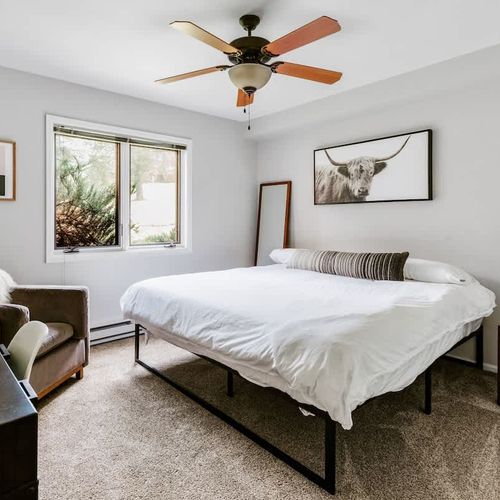 Bedroom with king bed