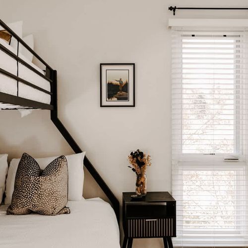 Bedroom 2 with twin over queen bunk bed