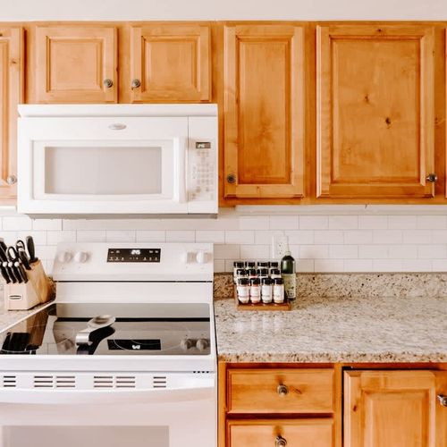 Spices provided in the kitchen
