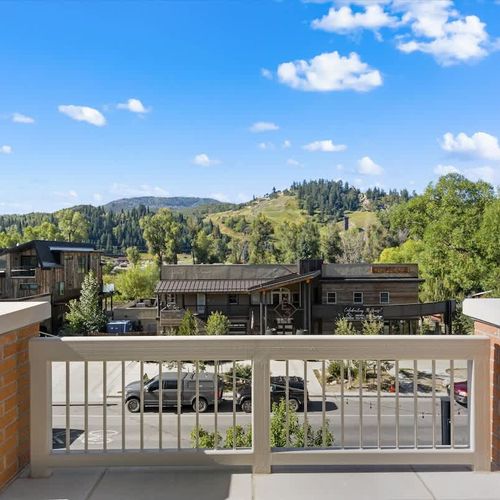 One of two balconies