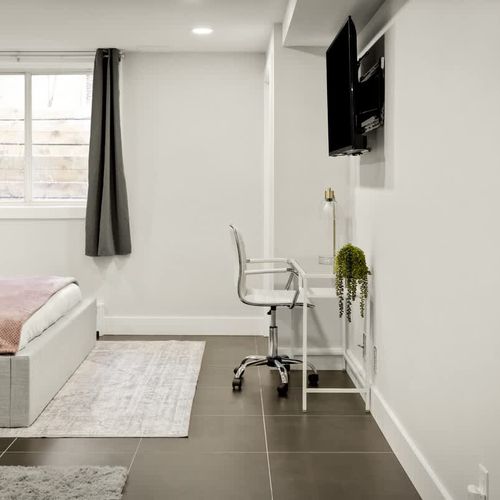 Workspace in basement