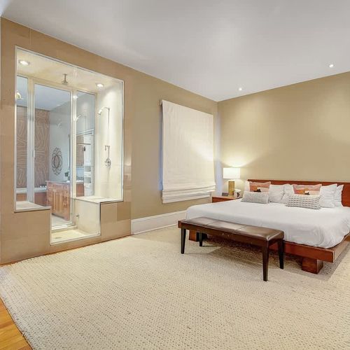 Primary Bedroom with King Bed and Ensuite Bathroom