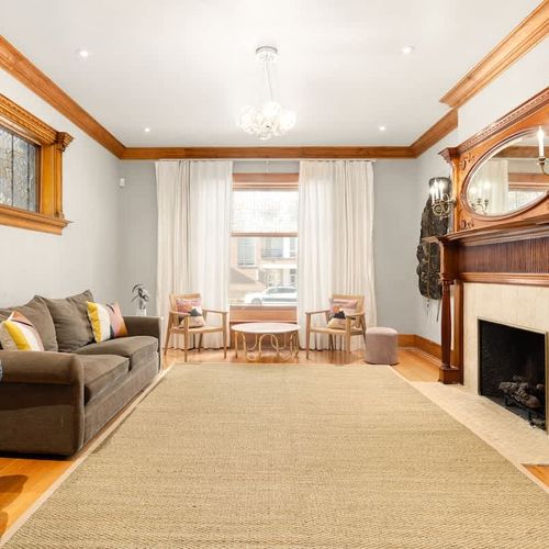 Living Room on the Main Level (fireplace is non-operational)