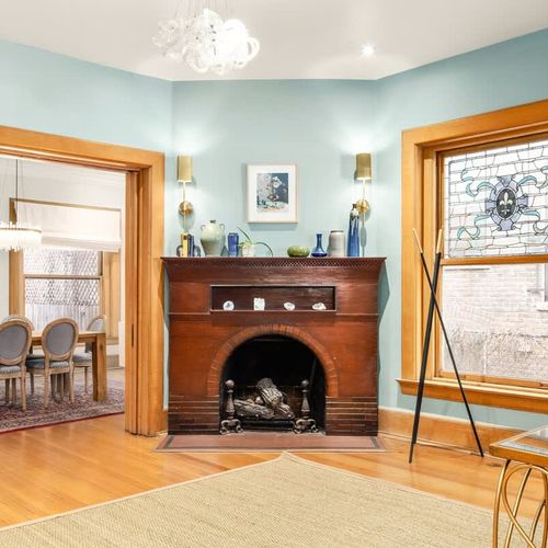 Entryway of the Home (fireplace is non-operational)