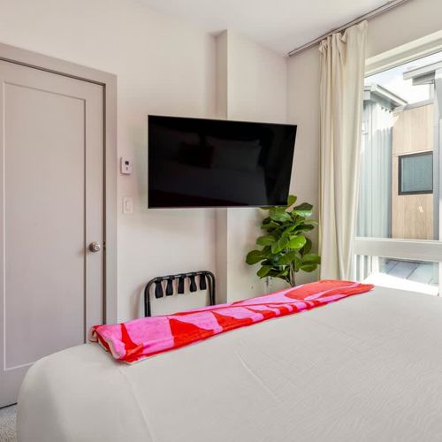 Bedroom 2 with flatscreen TV