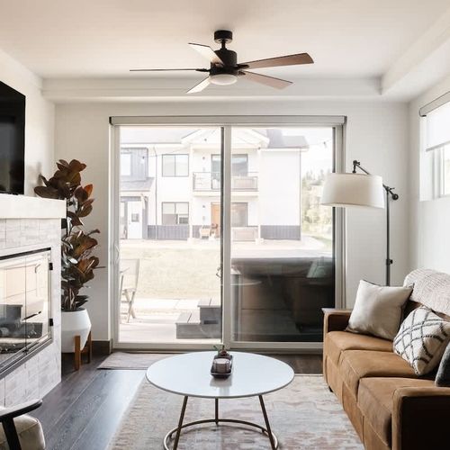 Living area with patio exit