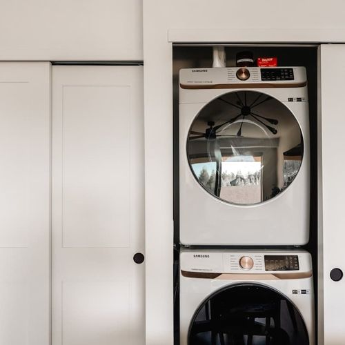 In unit laundry closet