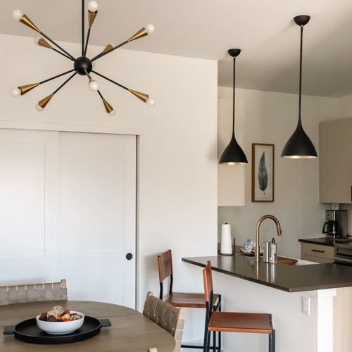 Dining and kitchen areas