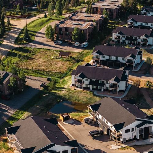 Aerial of neighborhood and Fraser Valley areas