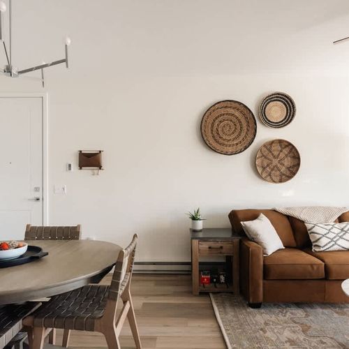 Entry and dining area