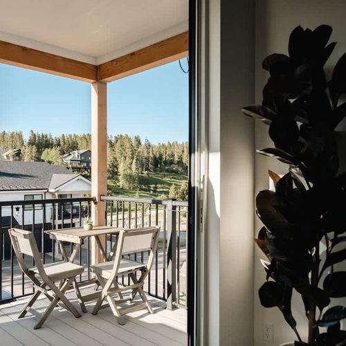 Balcony exit from the living area