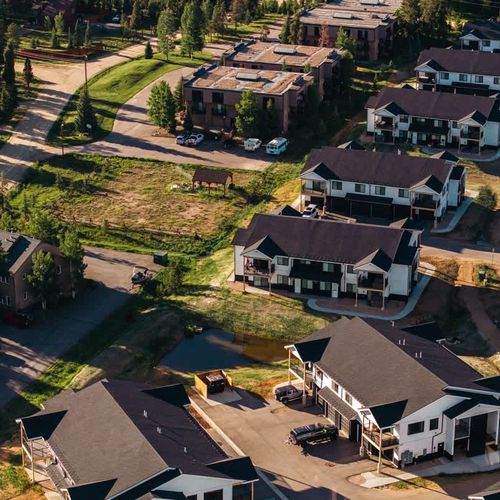 Aerial of neighborhood and Fraser Valley areas
