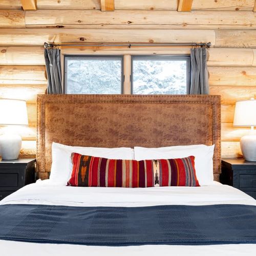 King bed in the primary bedroom