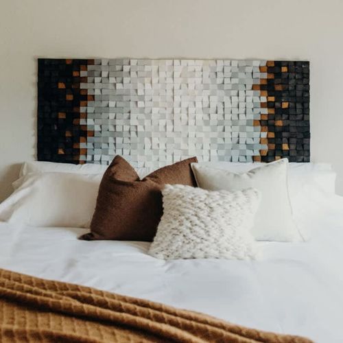 King bed in the primary bedroom