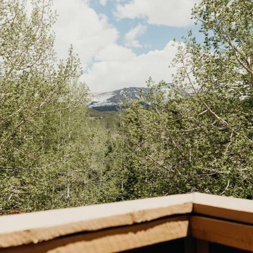 Mountain views from the balcony