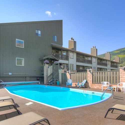 You can take in the beauty 365 days a year thanks to the building's outdoor heated pool!