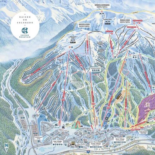 Copper Mountain Ski Resort Map