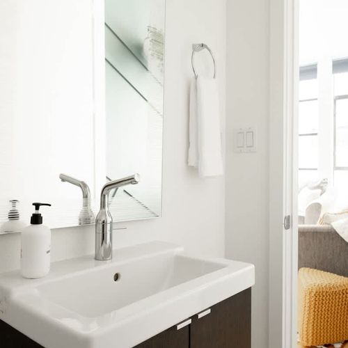 Half bathroom on the main floor