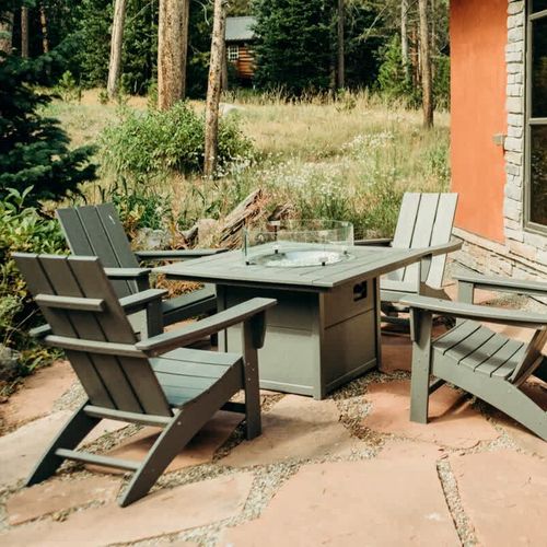 Gather around the fire table on the patio