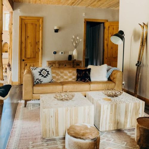 Ample seating in the main living area