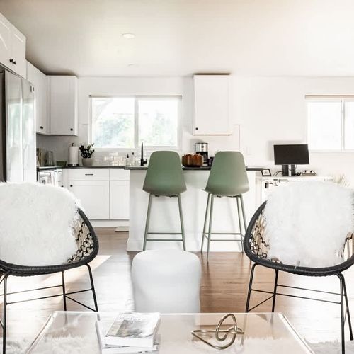 Open kitchen from the living area