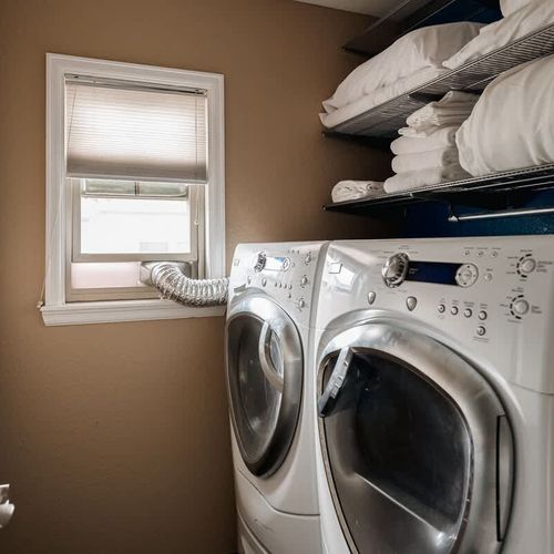 Laundry room on upper level