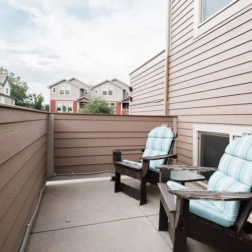 Front patio wrap around to Adirondack chairs