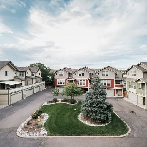 Townhome courtyard